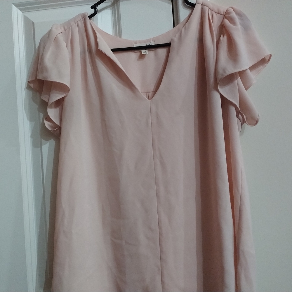 Deep v neck blouse